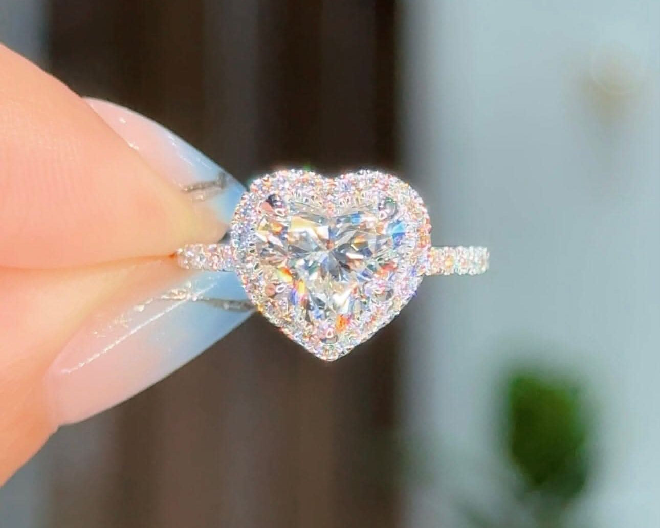 Ready to Ship Heart Engagement Ring - PBD