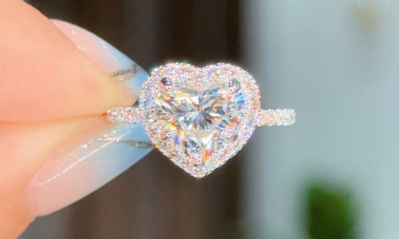Ready to Ship Heart Engagement Ring - PBD