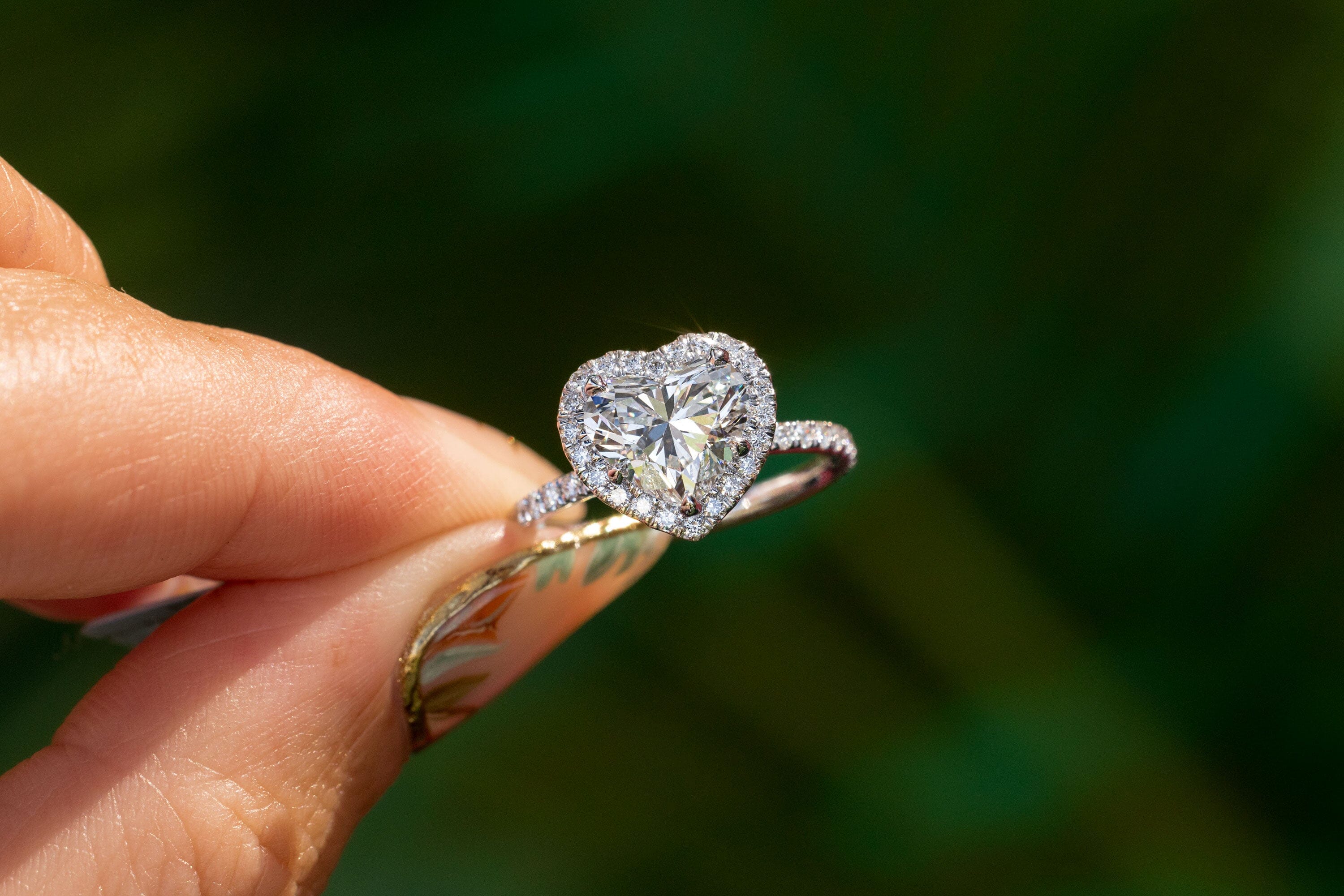 Ready to Ship Heart Engagement Ring