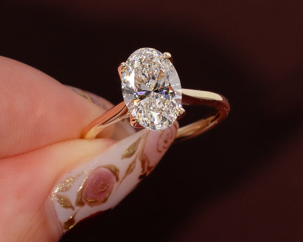 Ready to Ship Oval Engagement Rings - PBD