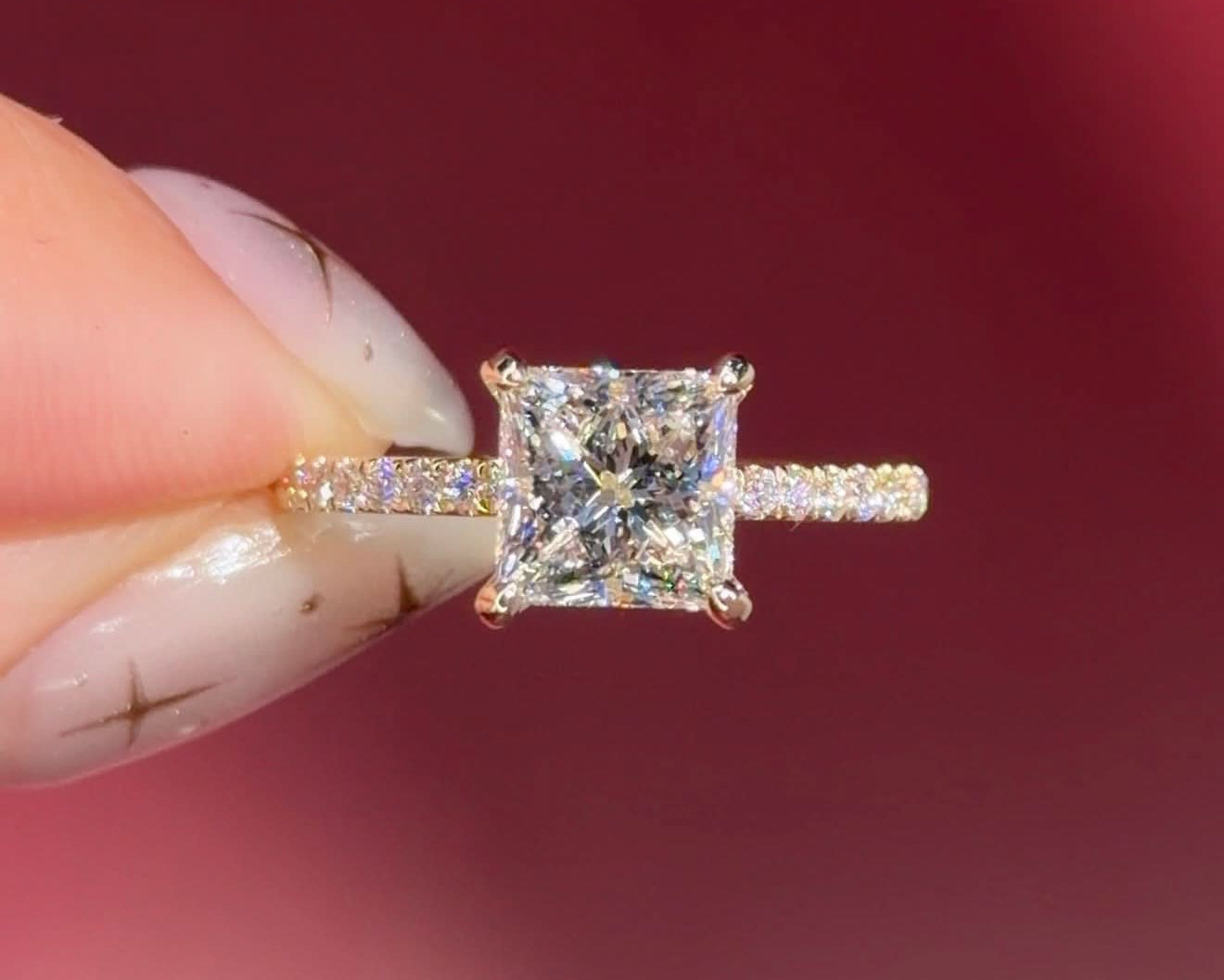 Ready to Ship Princess Engagement Ring - PBD