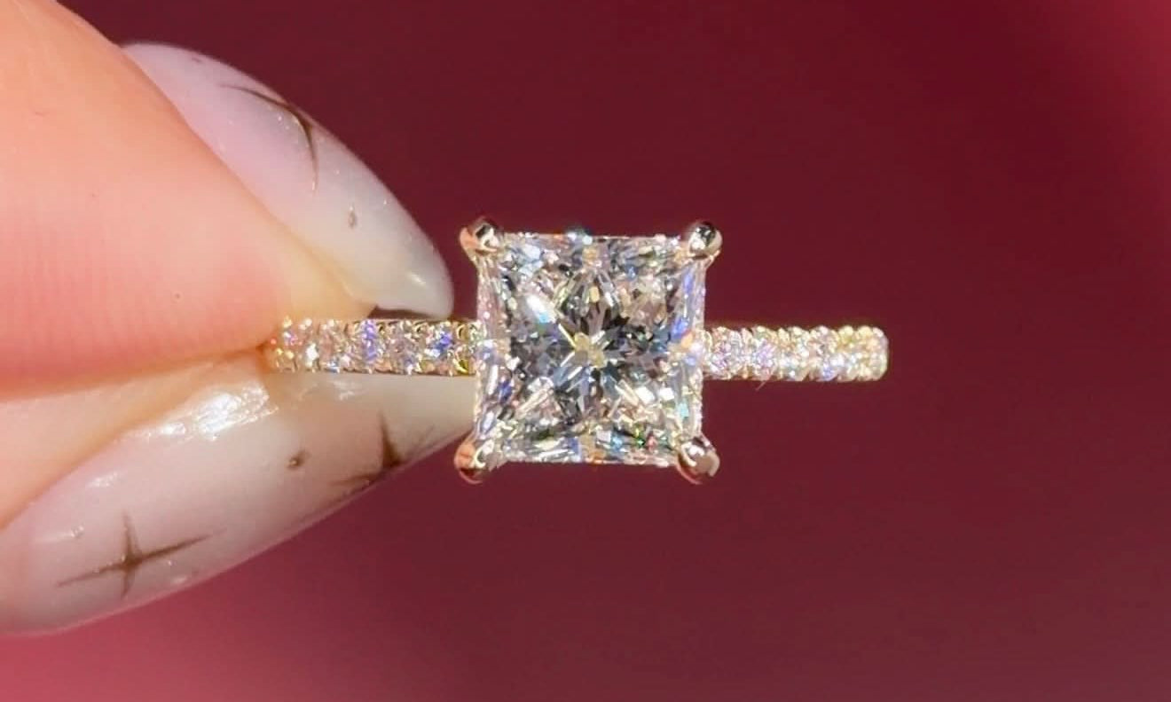 Ready to Ship Princess Engagement Ring - PBD