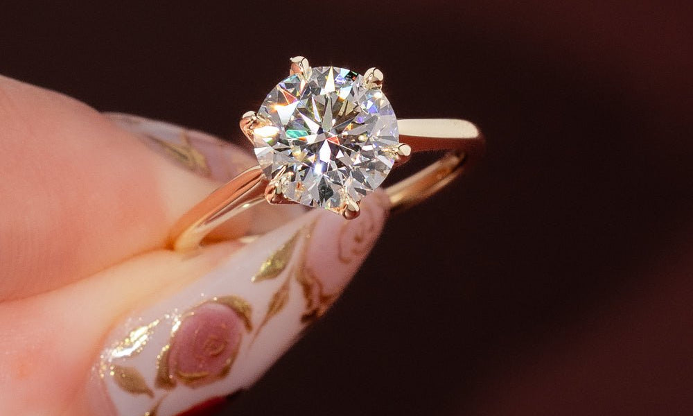Ready to Ship Round Engagement Rings - PBD