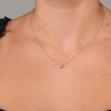 0.32ct D-VVS2 Core Round Solitaire Necklace