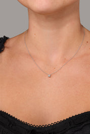0.32ct D-VVS2 Core Round Solitaire Necklace