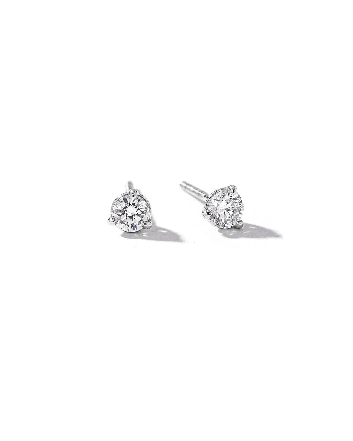 0.38cttw Mini Diamond Studs White Gold