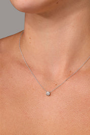 0.48ct D-VS1 Core Round Solitaire Necklace