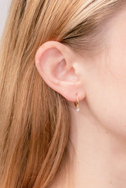 0.17ct Diamond Drop Huggies Earrings Princess Bride Diamonds 
