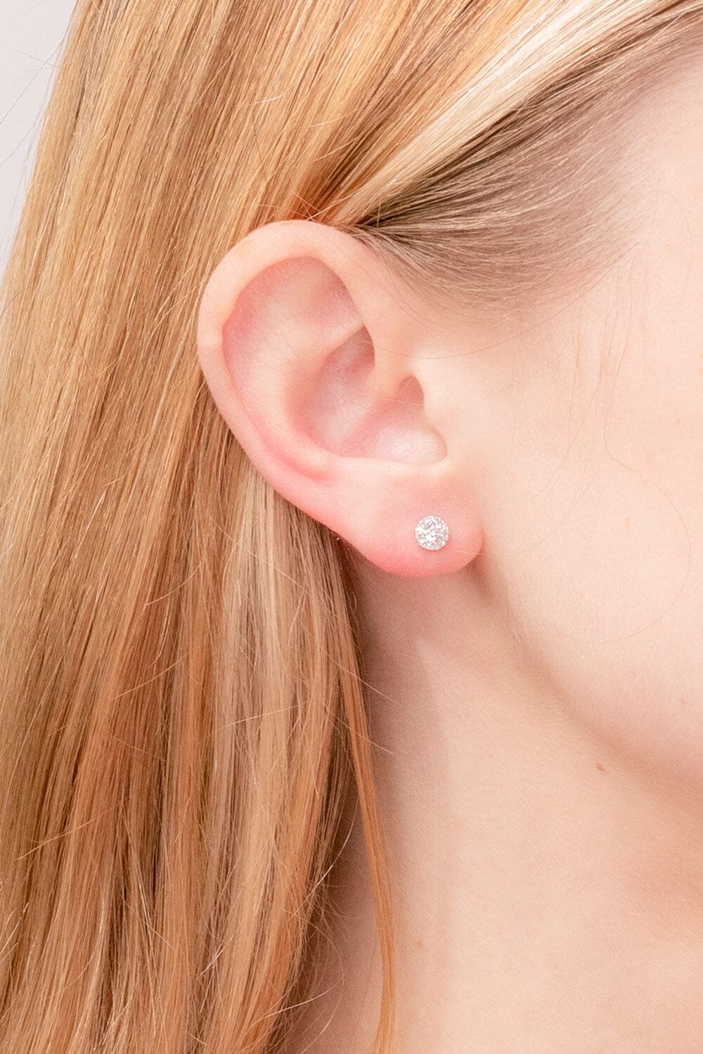 0.24ct Diamond Halo Earrings Earrings Princess Bride Diamonds 
