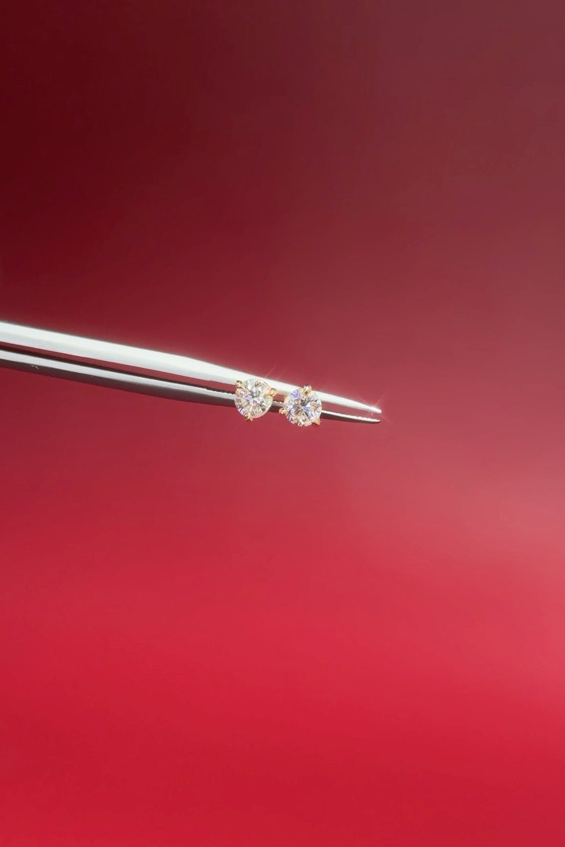 0.28ct Core Round Lab Diamond Martini Studs - PBD Earrings