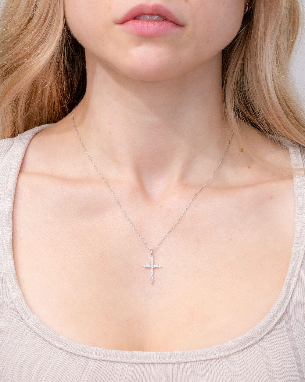 0.31ct Diamond Cross Necklace Necklaces Princess Bride Diamonds 