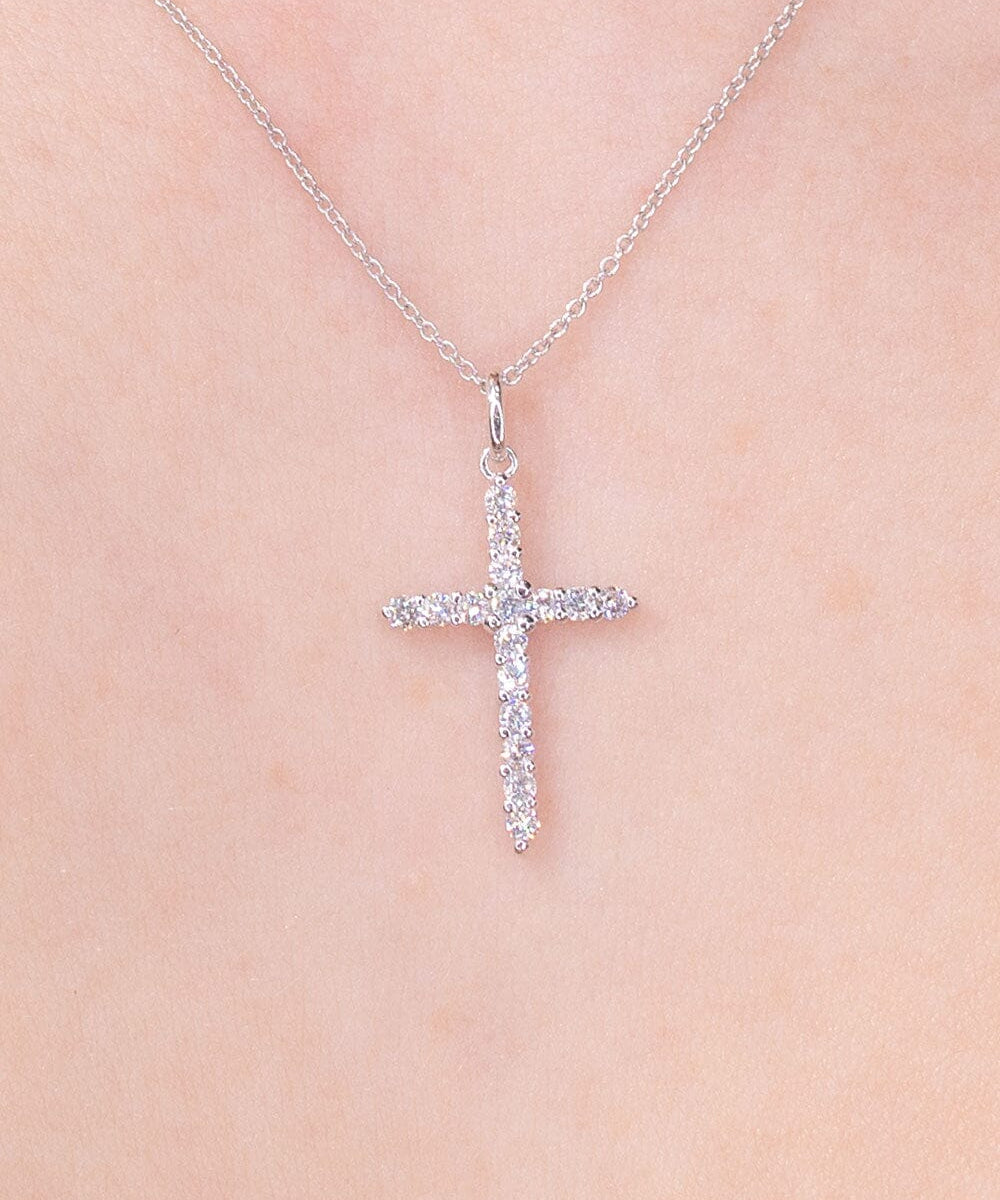 0.31ct Diamond Cross Necklace Necklaces Princess Bride Diamonds 