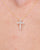 0.32ct Floating Diamond Cross 14k Yellow Gold Necklaces Princess Bride Diamonds 