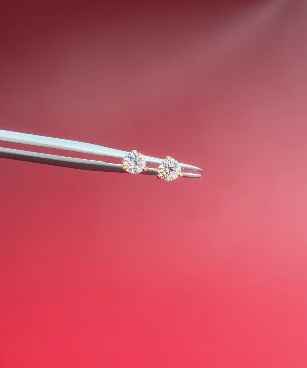 0.36ct Core Round Lab Diamond Martini Studs - PBD Earrings