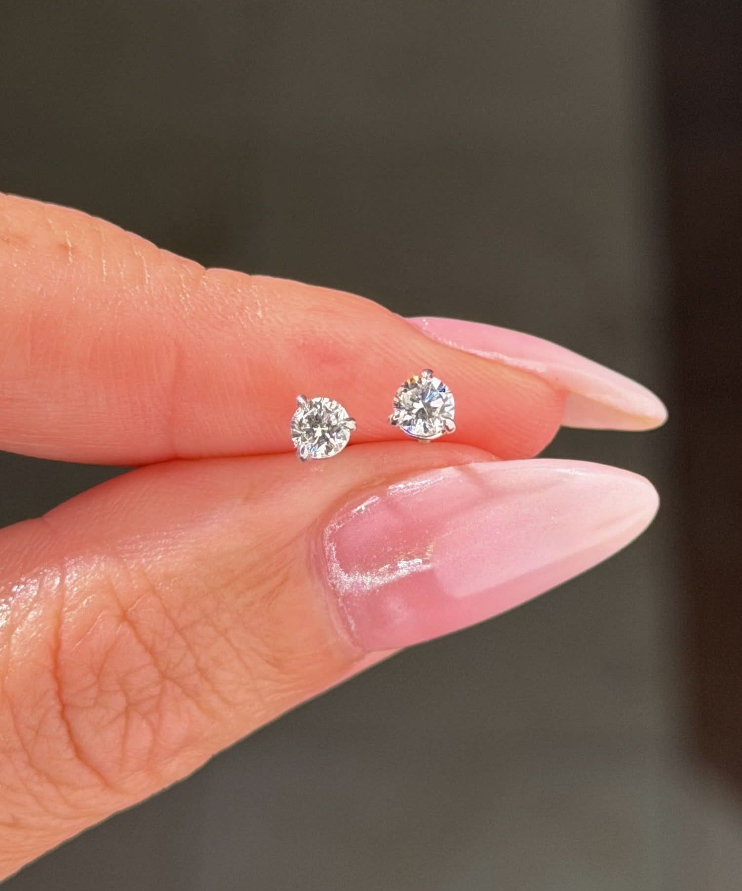 0.38cttw Mini Diamond Studs White Gold - PBD Earrings