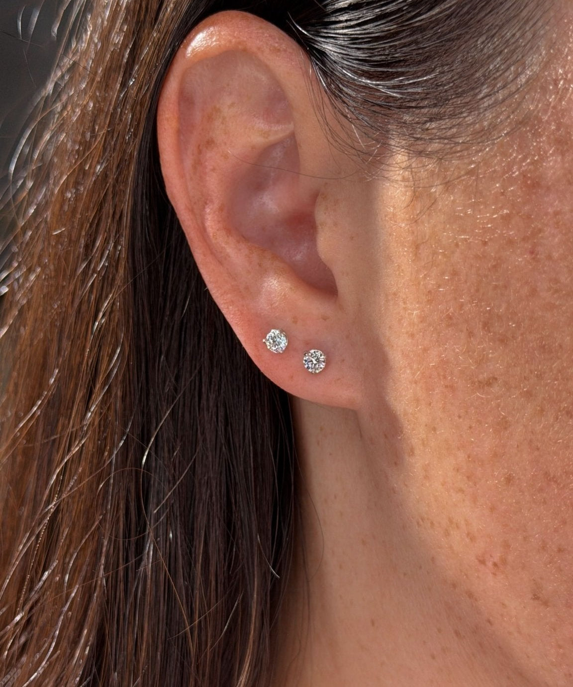 0.38cttw Mini Diamond Studs White Gold - PBD Earrings