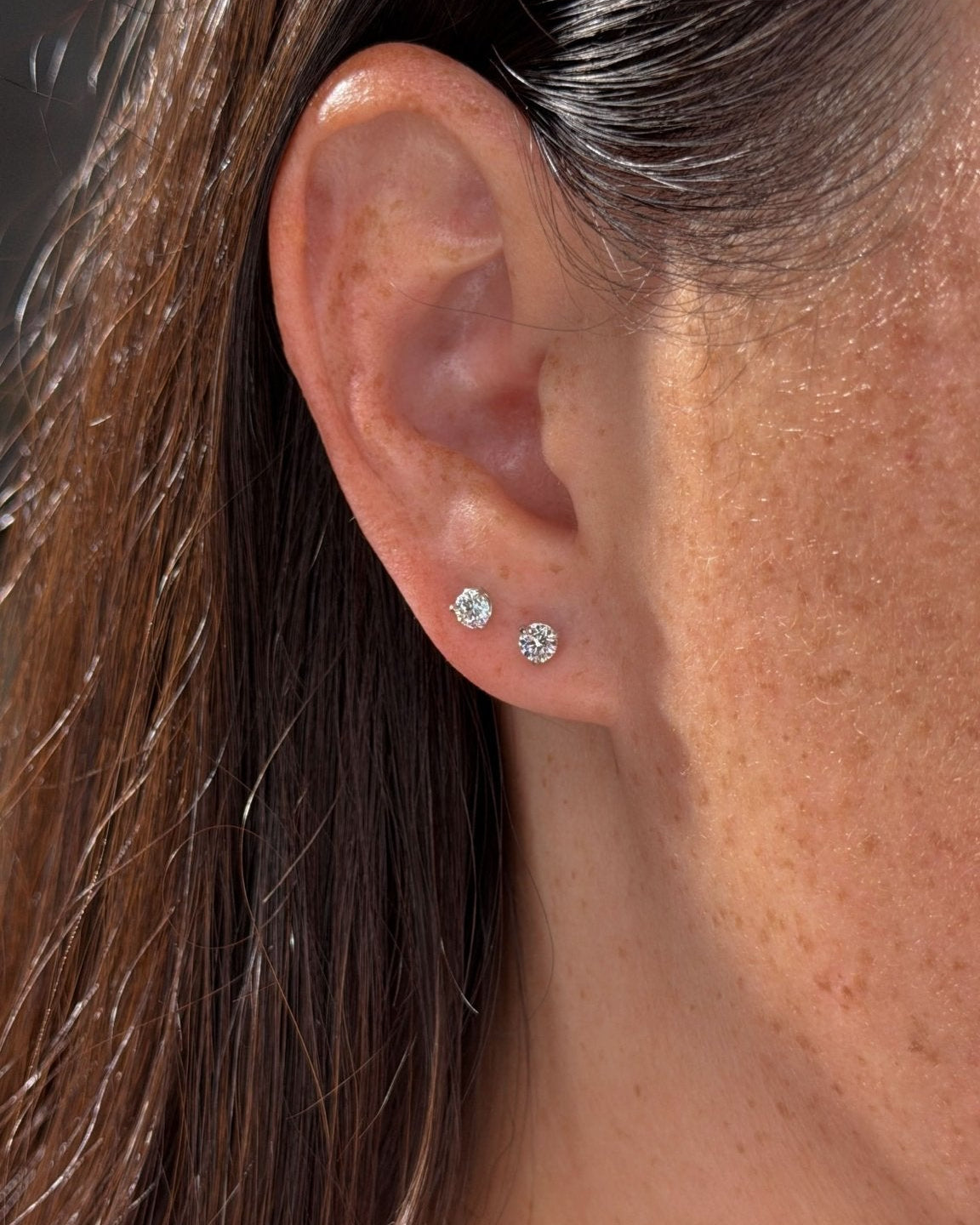 0.38cttw Mini Diamond Studs White Gold - PBD Earrings