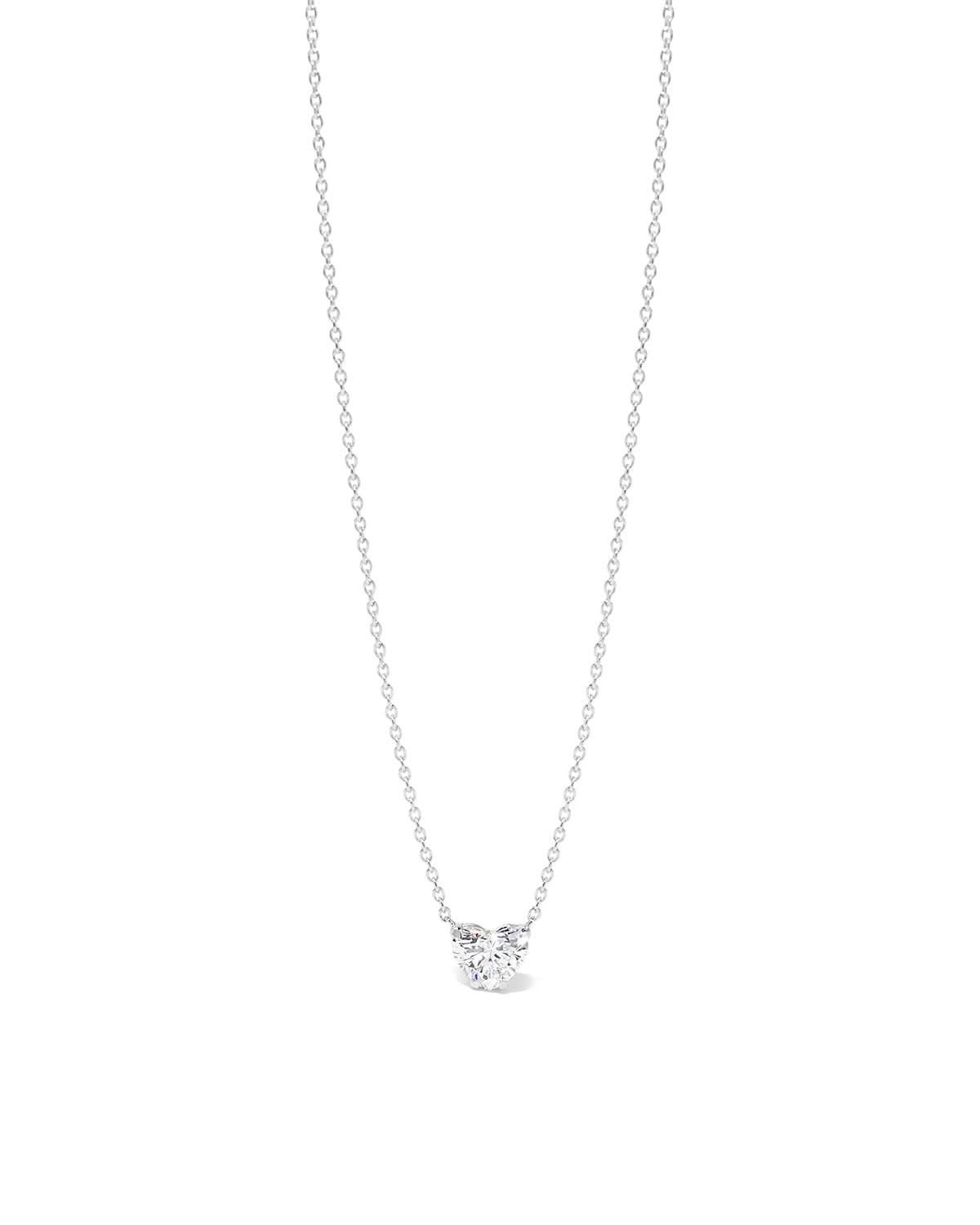 0.41ct Core Heart Solitaire Diamond Necklace - PBD Necklaces