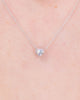 0.41ct E-VVS2 Heart Lab Diamond 14k White Gold Pendant Necklaces Princess Bride Diamonds 