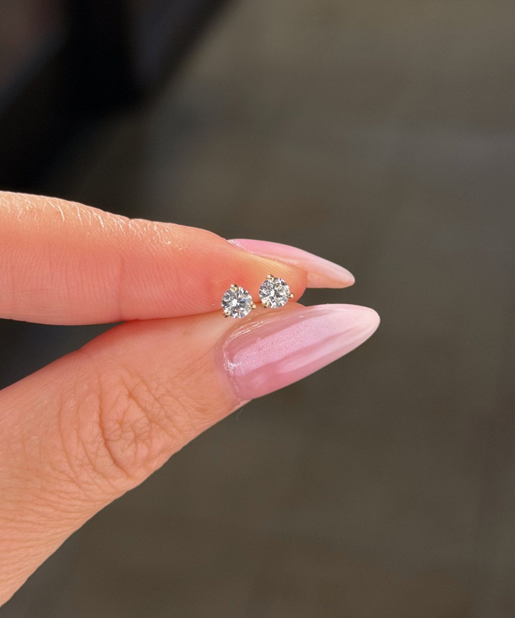 0.43cttw Mini Diamond Studs Yellow Gold - PBD Earrings