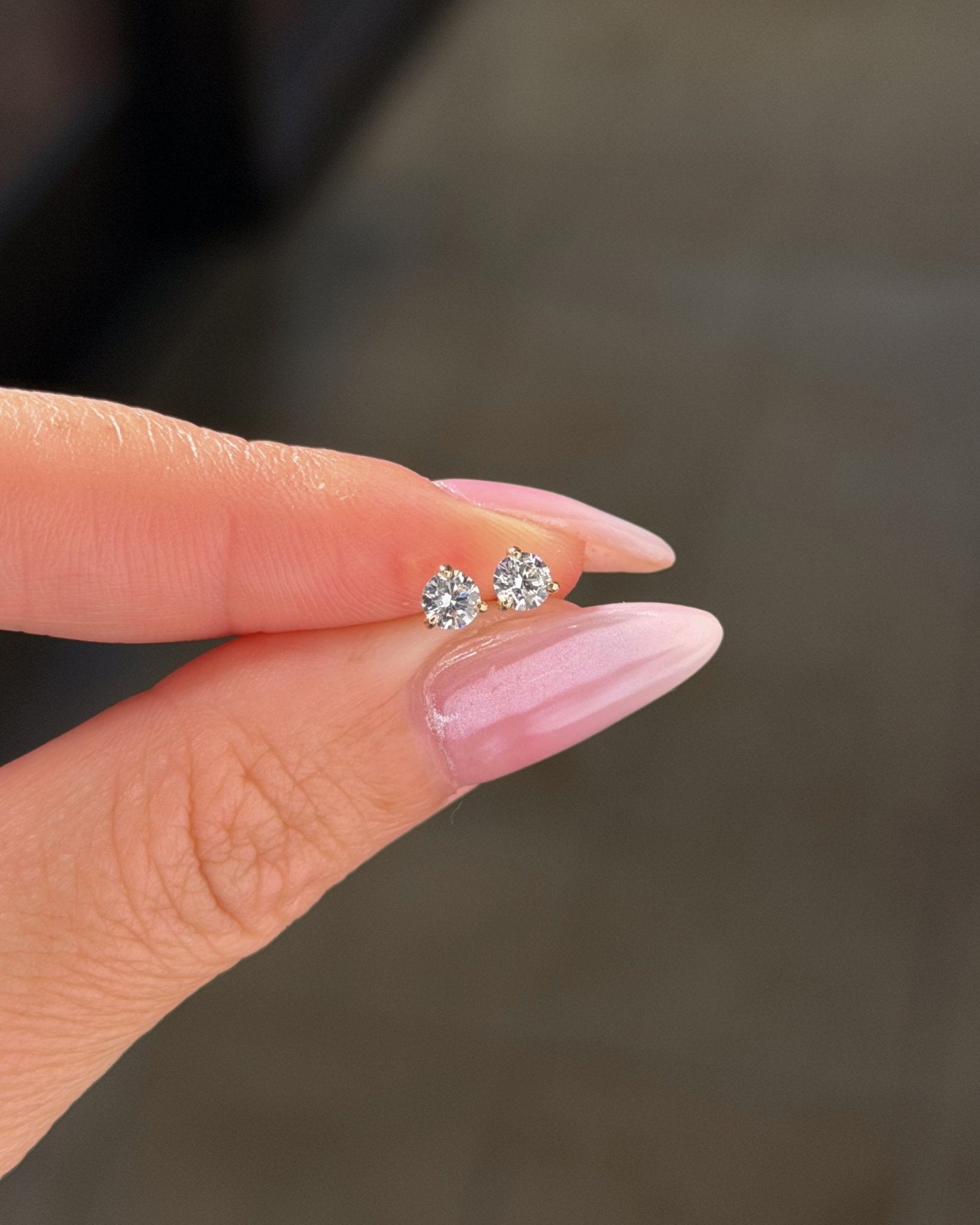 0.43cttw Mini Diamond Studs Yellow Gold - PBD Earrings