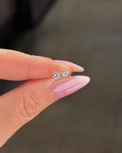 0.43cttw Mini Diamond Studs Yellow Gold - PBD Earrings