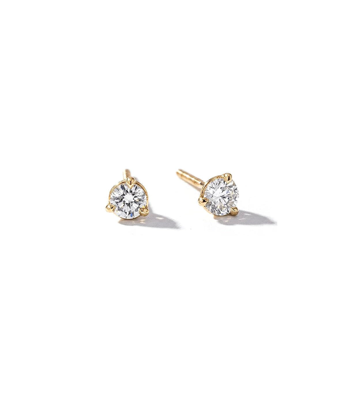 0.43cttw Mini Diamond Studs Yellow Gold - PBD Earrings