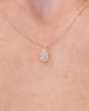 0.45ct E-VS1 Pear Lab Diamond Pendant Necklaces Princess Bride Diamonds 