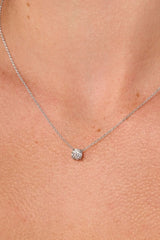 0.48ct D-VS1 Core Round Solitaire Necklace