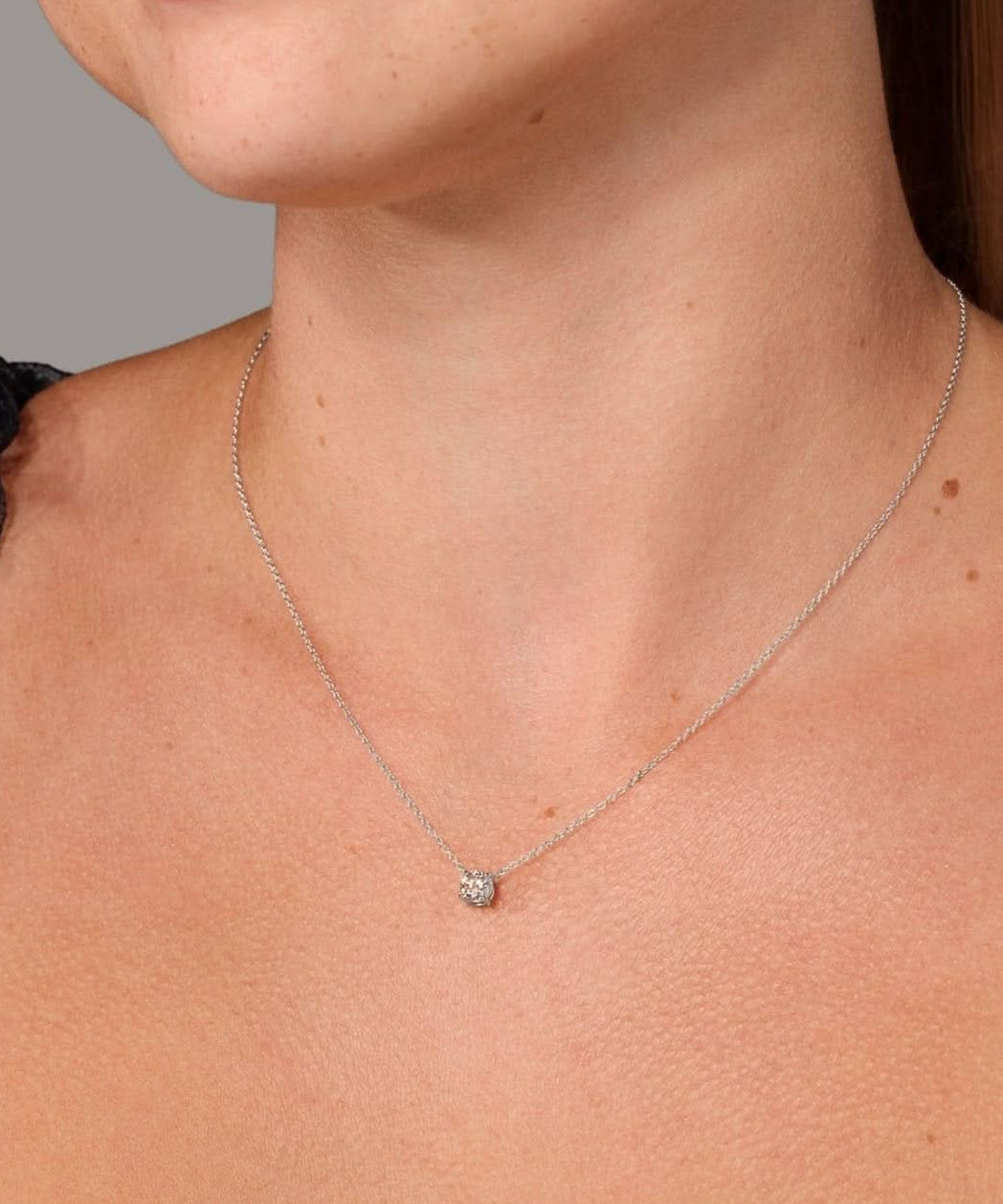 0.48ct D - VS1 Core Round Solitaire Necklace - PBD Necklaces
