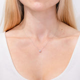 0.48ct D-VS1 Round Lab Diamond 14k White Gold Pendant Necklaces Princess Bride Diamonds 