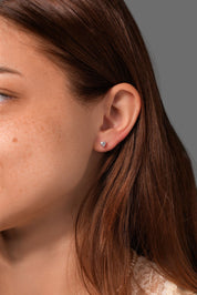 0.49cttw Natural Diamond Heart Studs - PBD Earrings