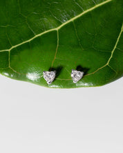 0.49cttw Natural Diamond Heart Studs - PBD Earrings