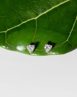0.49cttw Natural Diamond Heart Studs