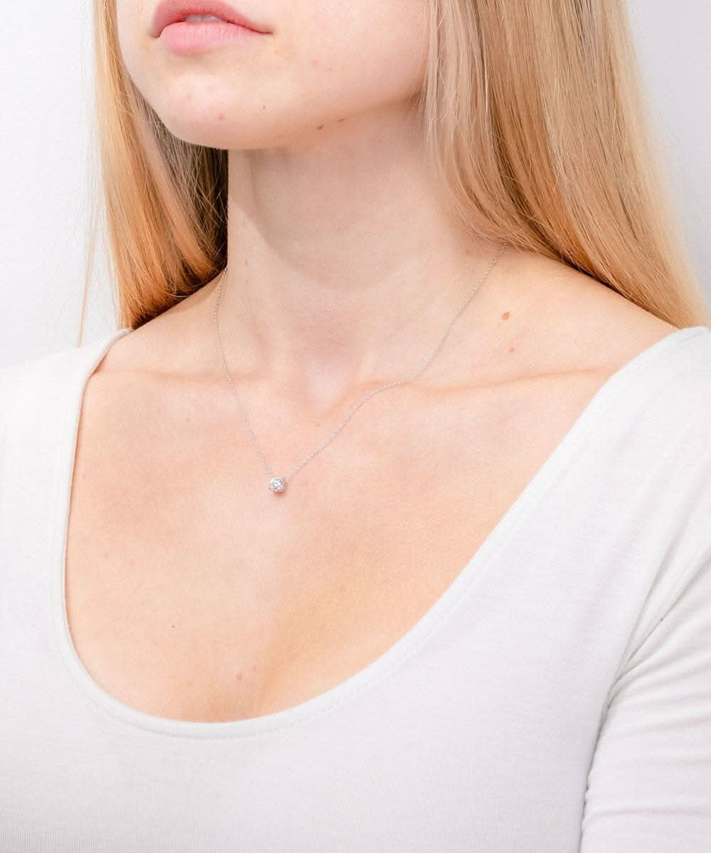 0.4ct Core Round Solitaire Necklace - PBD Necklaces