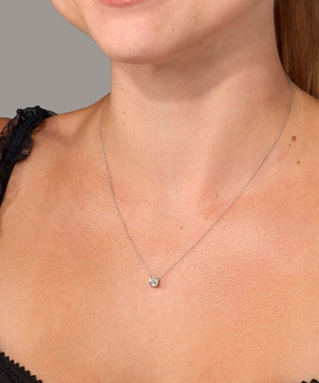 0.50ct D - VVS1 Core Round Solitaire Necklace - PBD Necklaces
