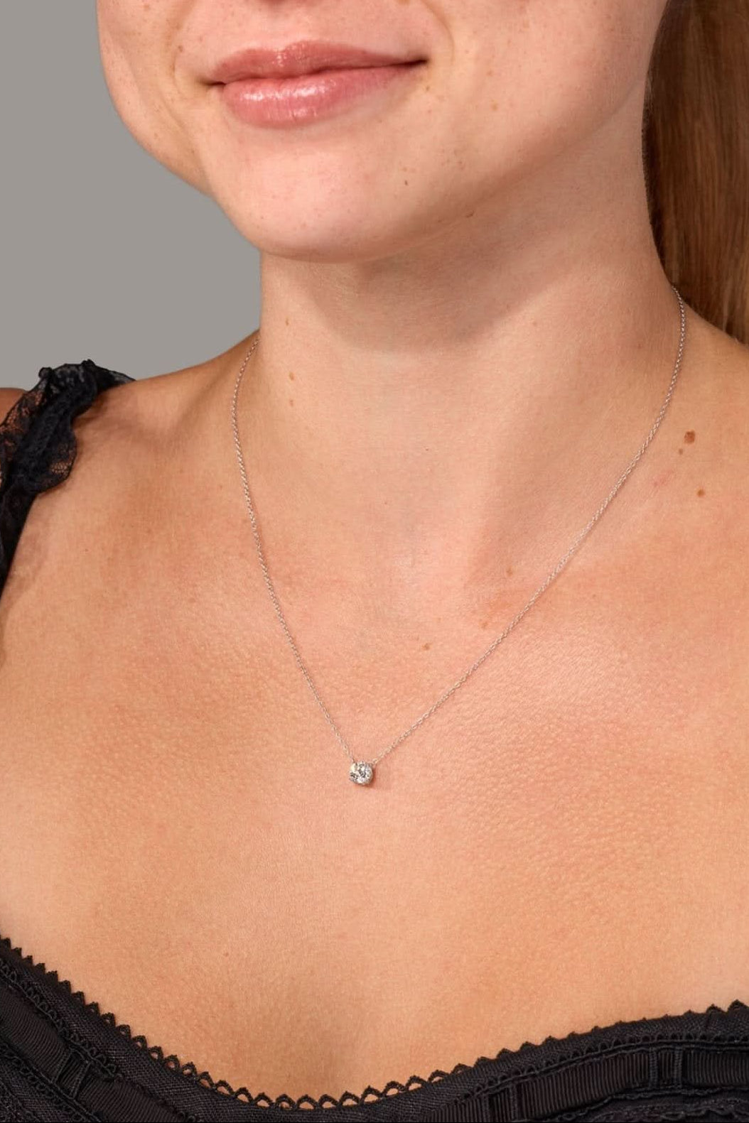 0.50ct D - VVS1 Core Round Solitaire Necklace - PBD Necklaces