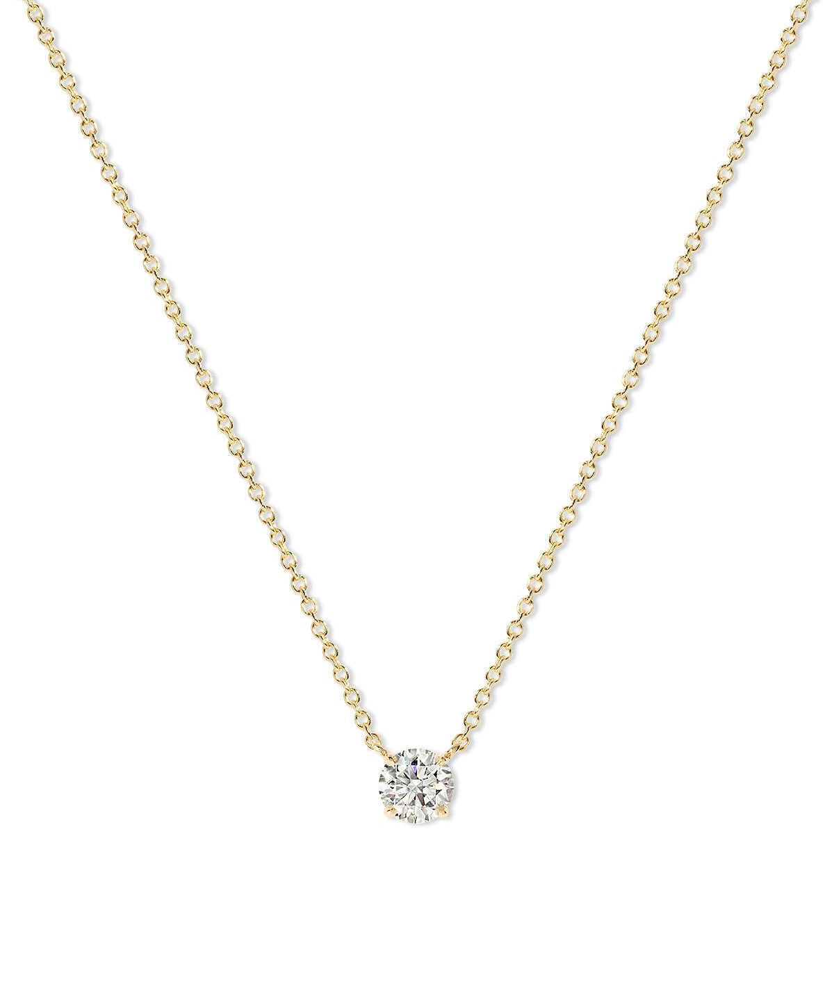 0.54ct D - VVS2 Core Round Solitaire Necklace - PBD Necklaces