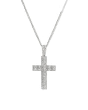 0.56ct Diamond Cross 14k White Gold - PBD Necklaces