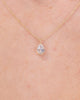 0.56ct E-VVS2 Pear Lab Diamond Pendant Necklaces Princess Bride Diamonds 