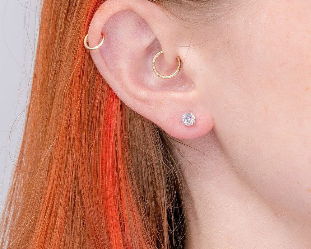 0.58ct Natural Round Diamond Studs Earrings Princess Bride Diamonds 