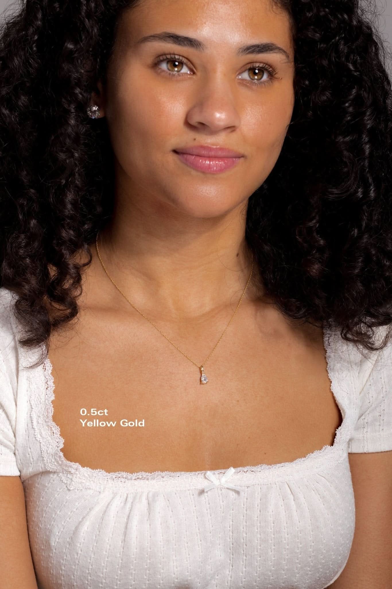 0.5ct Brandi Pear Necklace - PBD Necklaces