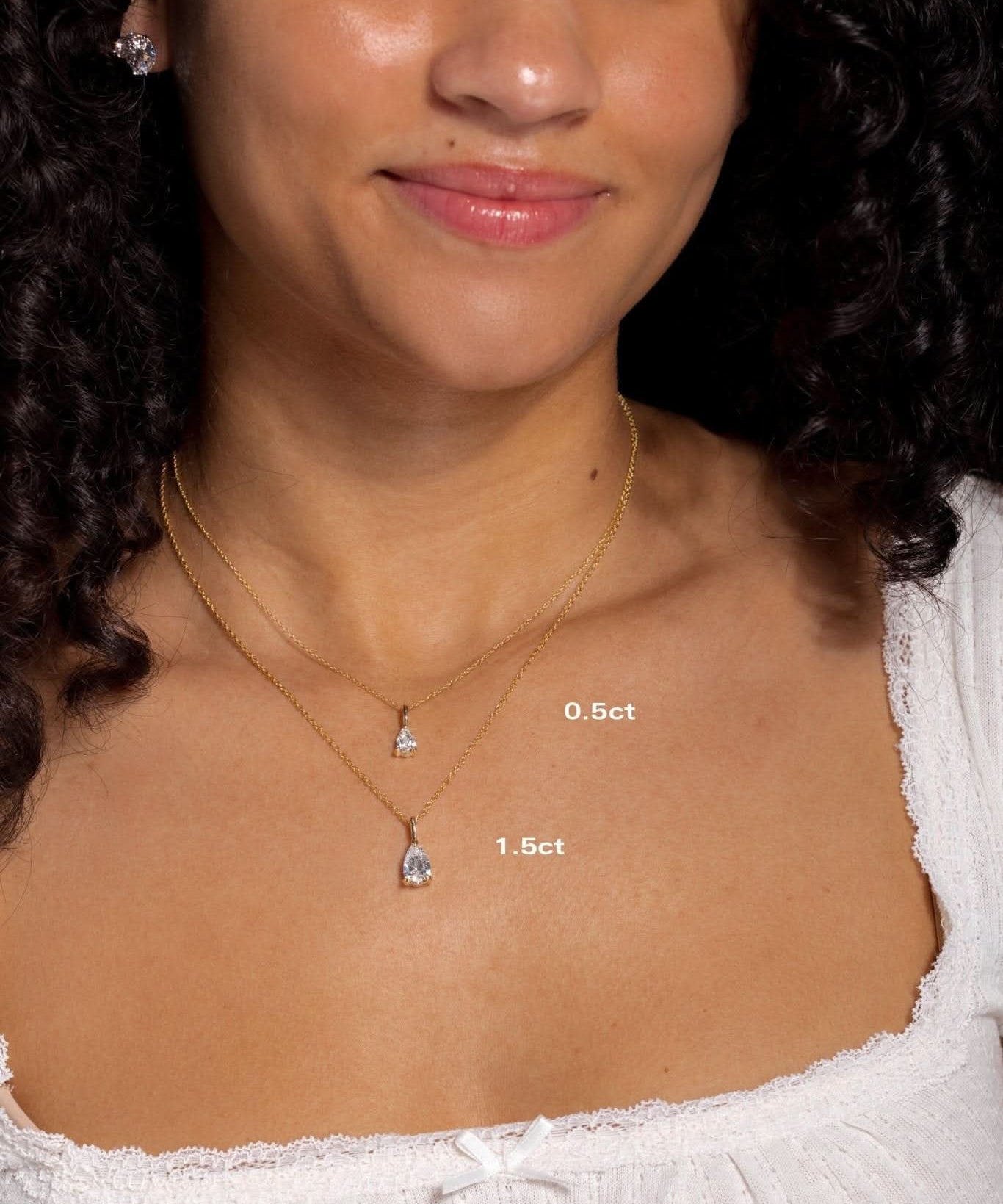 0.5ct Brandi Pear Necklace - PBD Necklaces