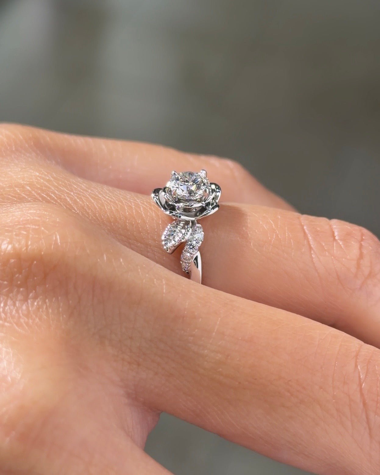 0.65ct D-VVS1 Round Lab Diamond Eternal Rose - PBD Engagement Rings