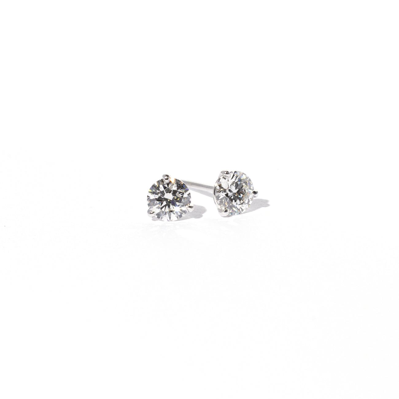 0.72ct E-VS2 Round Lab Diamond Studs Earrings Princess Bride Diamonds 