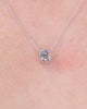 0.75ct D-VS1 Round Lab Diamond 14k White Gold Pendant Necklaces Princess Bride Diamonds 