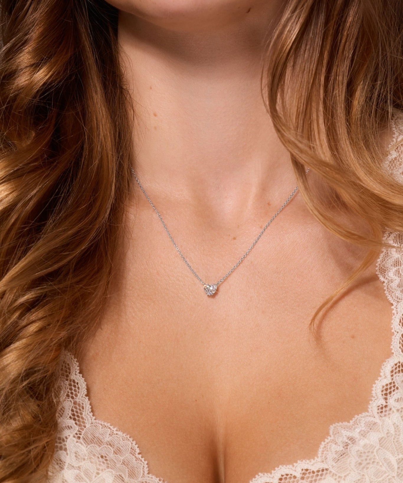 0.99ct Core Heart Lab Diamond Necklace - PBD Necklaces