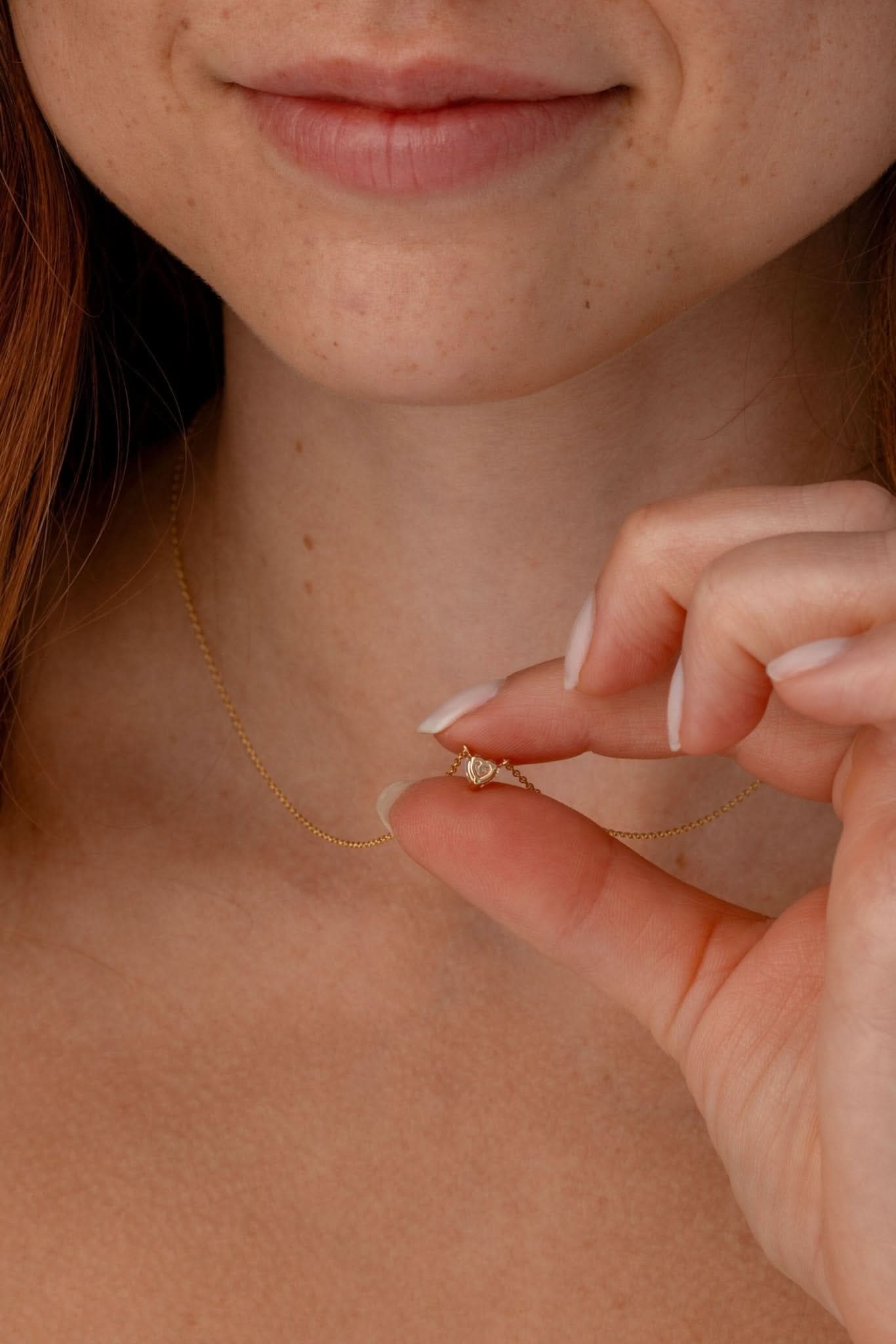 0.99ct Core Heart Lab Diamond Necklace - PBD Necklaces