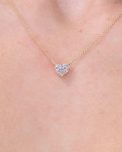 0.99ct D - VVS2 Heart Lab Diamond Pendant - PBD Necklaces