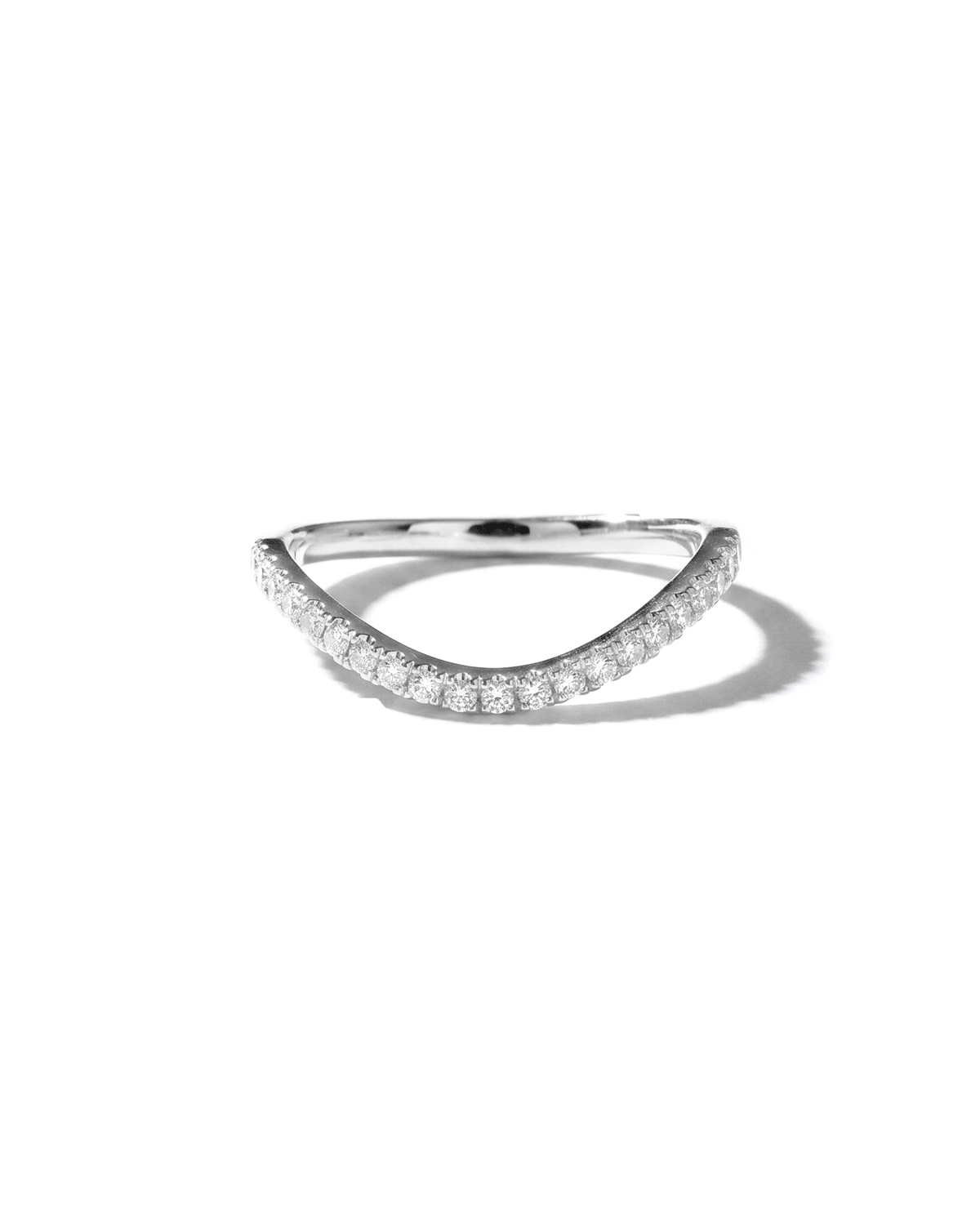 1.6mm Curved Pavé Band
